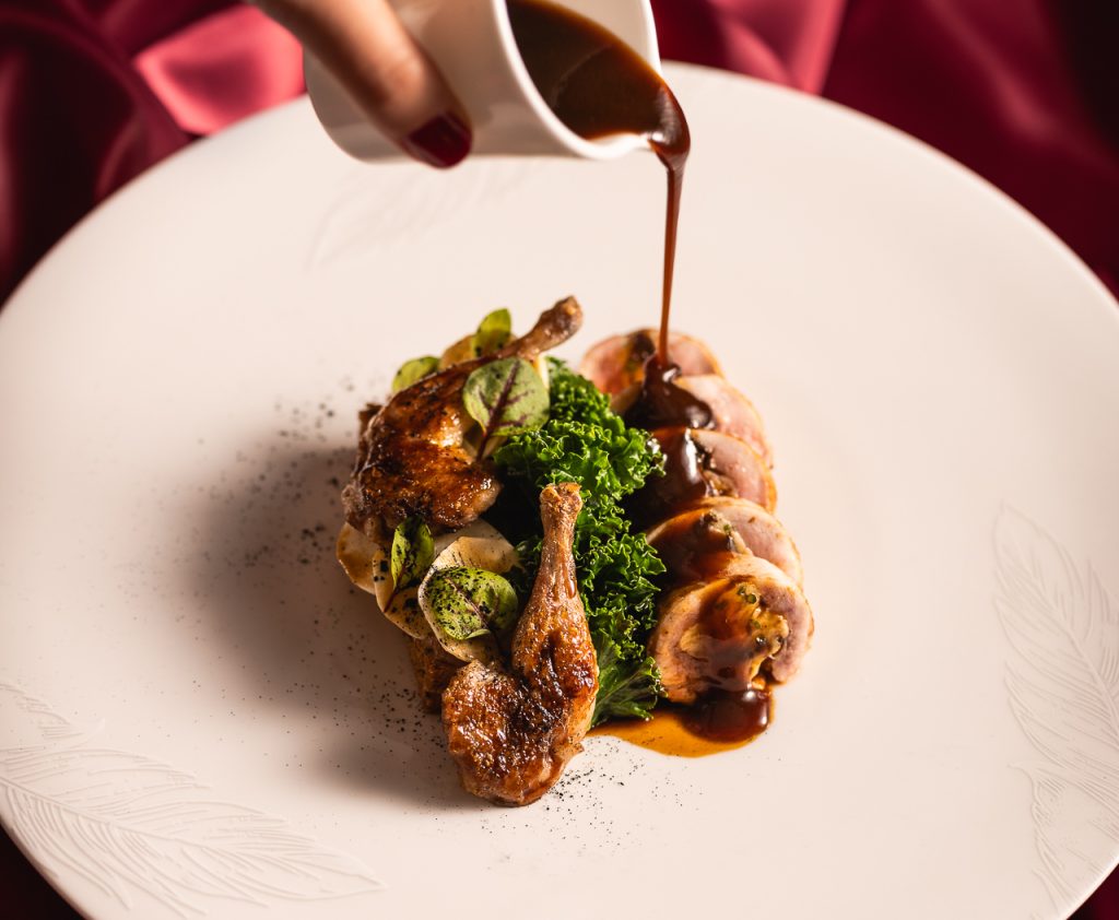 Game dishes at the Pem Resraurant